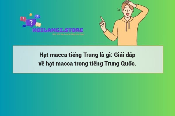 Hạt macca tiếng Trung là gì: Giải đáp về hạt macca trong tiếng Trung Quốc.