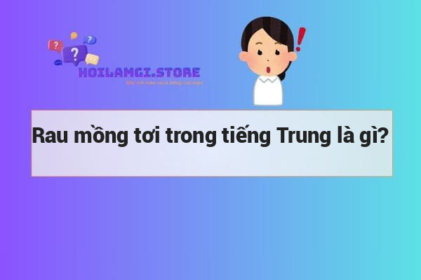 Rau mồng tơi trong tiếng Trung là gì?