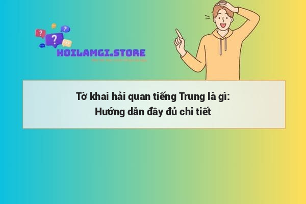 Tờ khai hải quan tiếng Trung là gì: Hướng dẫn đầy đủ chi tiết