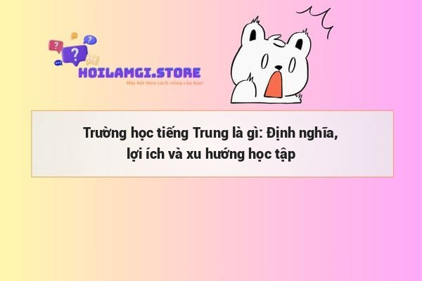 Trường học tiếng Trung là gì: Định nghĩa, lợi ích và xu hướng học tập
